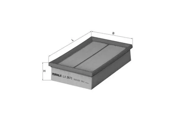 Geprüft KNECHT LX 2671 - Luftfilter