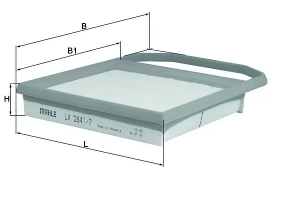 KNECHT LX 2841/7 - Luftfilter Geprüft