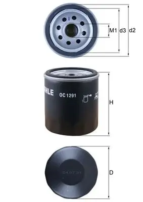 KNECHT OC 1291 - Ölfilter Neu