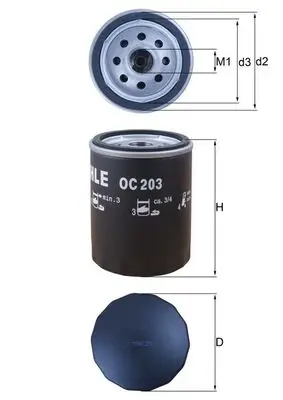 KNECHT OC 203 - Ölfilter Preiswert