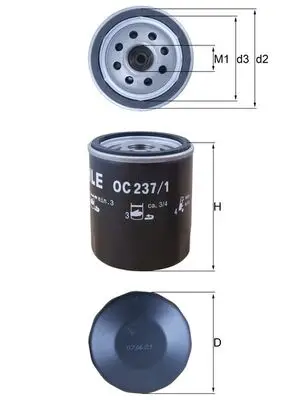 KNECHT OC 237/1 - Ölfilter Preisknaller