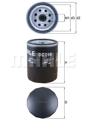Preiswert KNECHT OC 298 - Ölfilter