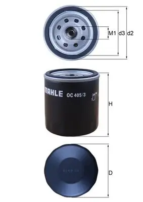 Günstig KNECHT OC 405/3 - Ölfilter