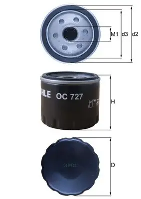 KNECHT OC 727 - Ölfilter Versand Am Gleichen Tag