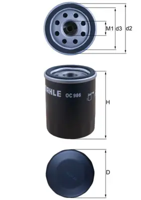 Angebot KNECHT OC 986 - Ölfilter
