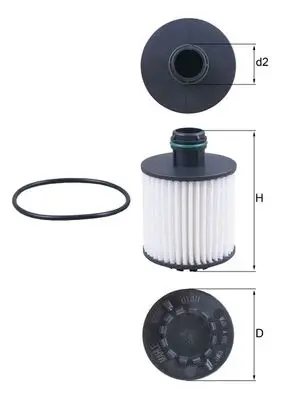 Bestpreis KNECHT OX 1171D - Ölfilter