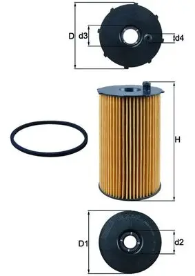 KNECHT OX 205/2D - Ölfilter Garantierte Lieferung