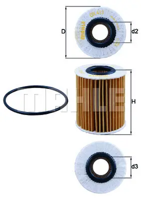 KNECHT OX 413D2 - Ölfilter Sonderaktion