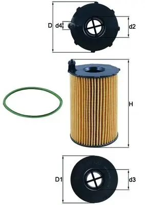 Begrenztes Angebot KNECHT OX 420D - Ölfilter