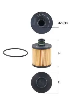 Direkt Vom Hersteller KNECHT OX 779D - Ölfilter