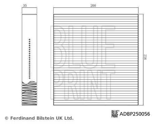 BLUE PRINT ADBP250056 - Filter, Innenraumluft Bestseller