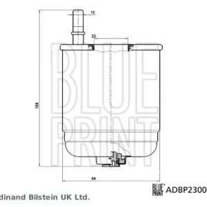 Bestseller BLUE PRINT ADBP230047 - Kraftstofffilter