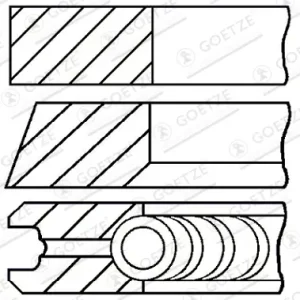 Expressversand GOETZE ENGINE 08-145100-10 - Kolbenringsatz