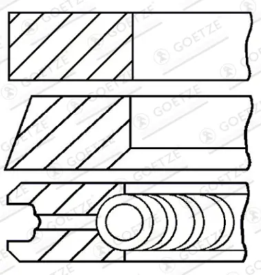 Expressversand GOETZE ENGINE 08-145100-10 - Kolbenringsatz