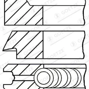 Knallerangebot GOETZE ENGINE 08-183000-00 - Kolbenringsatz