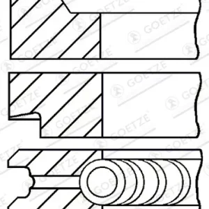 Sichere Zahlung GOETZE ENGINE 08-107100-00 - Kolbenringsatz