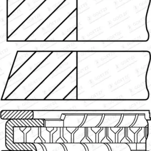 Must-Have GOETZE ENGINE 08-116107-00 - Kolbenringsatz