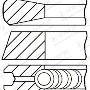 Meistverkauft GOETZE ENGINE 08-252800-00 - Kolbenringsatz