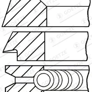 GOETZE ENGINE 08-394600-00 - Kolbenringsatz Neue Kollektion