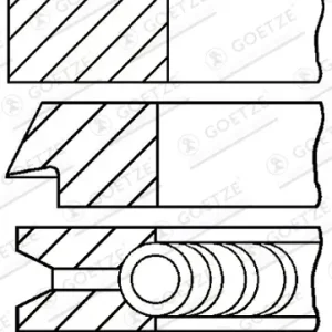 GOETZE ENGINE 08-425307-00 - Kolbenringsatz Meistverkauft