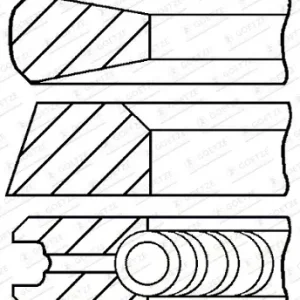 GOETZE ENGINE 08-429600-10 - Kolbenringsatz Expressversand
