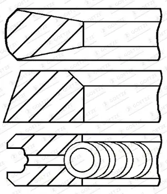 GOETZE ENGINE 08-429600-10 - Kolbenringsatz Expressversand