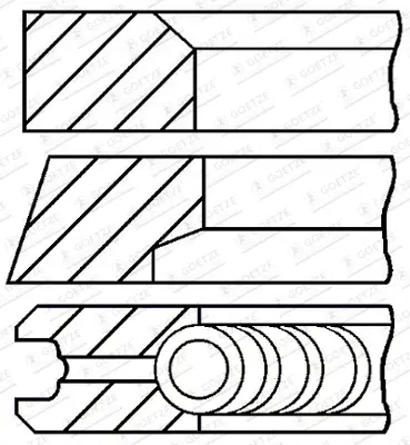 GOETZE ENGINE 08-445100-00 - Kolbenringsatz Top-Seller