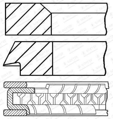 GOETZE ENGINE 08-446900-00 - Kolbenringsatz Günstig