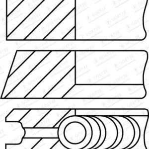 Knallerangebot GOETZE ENGINE 08-960300-10 - Kolbenringsatz