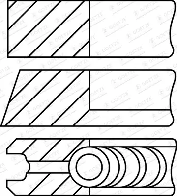 Knallerangebot GOETZE ENGINE 08-960300-10 - Kolbenringsatz