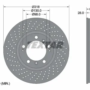 TEXTAR 92100005 - Bremsscheibe - PRO+ Preisknaller