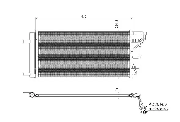 Billig NRF 350491 - Kondensator, Klimaanlage - EASY FIT