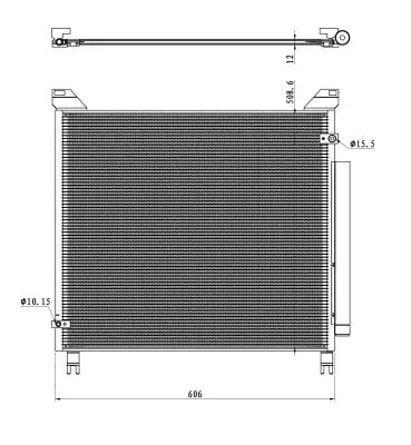 Zertifiziert NRF 350499 - Kondensator, Klimaanlage - EASY FIT