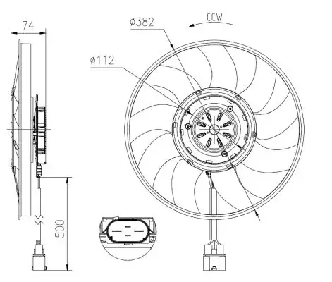 NRF 47919 - Lüfter, Motorkühlung Geprüft