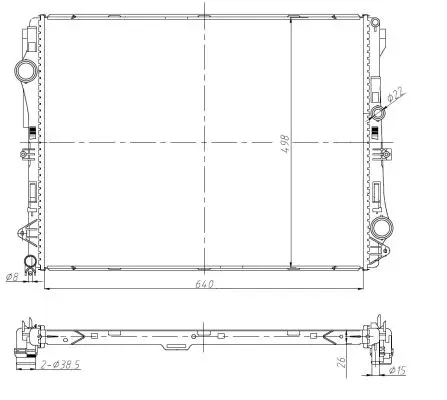 NRF 50041 - Kühler, Motorkühlung Garantierte Lieferung