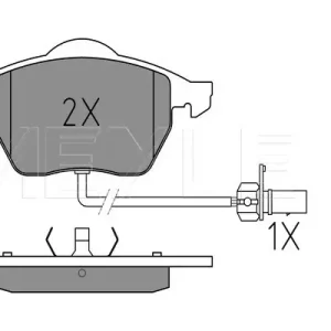 Schnäppchen MEYLE 025 218 4919/PD - Bremsbelagsatz, Scheibenbremse - MEYLE-PD Advanced performance and design.