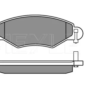 MEYLE 025 233 4017/W - Bremsbelagsatz, Scheibenbremse - MEYLE-ORIGINAL True to OE. Preisknaller
