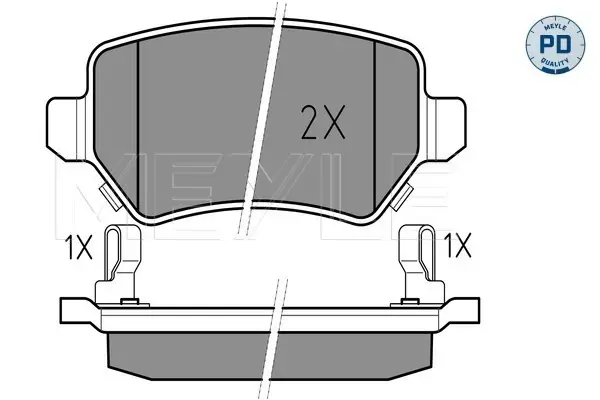 MEYLE 025 234 1715/PD - Bremsbelagsatz, Scheibenbremse - MEYLE-PD Advanced performance and design. Nur Für Kurze Zeit