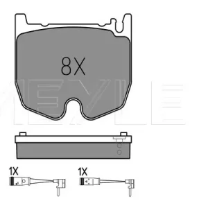 MEYLE 025 235 4117/PD - Bremsbelagsatz, Scheibenbremse - MEYLE-PD Advanced performance and design. Bestpreis
