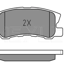 Neue Kollektion MEYLE 025 235 8216/PD - Bremsbelagsatz, Scheibenbremse - MEYLE-PD Advanced performance and design.