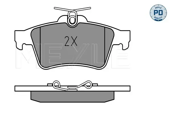 Bestseller MEYLE 025 241 3716/PD - Bremsbelagsatz, Scheibenbremse - MEYLE-PD Advanced performance and design.