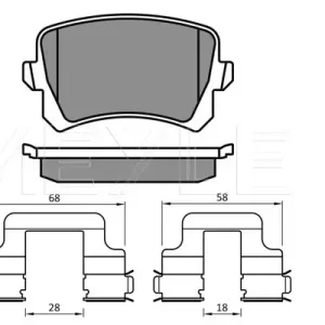 Meistverkauft MEYLE 025 244 8317/PD - Bremsbelagsatz, Scheibenbremse - MEYLE-PD Advanced performance and design.