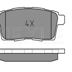 Preisknaller MEYLE 025 245 4517 - Bremsbelagsatz, Scheibenbremse - MEYLE-ORIGINAL True to OE.