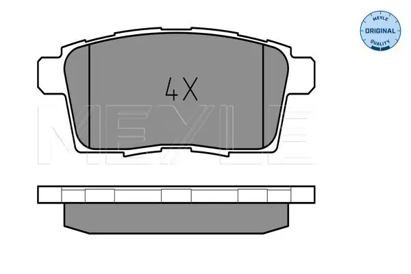 Preisknaller MEYLE 025 245 4517 - Bremsbelagsatz, Scheibenbremse - MEYLE-ORIGINAL True to OE.