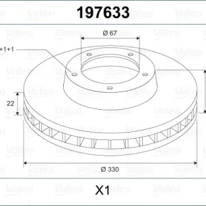 Preis Gesenkt VALEO 197633 - Bremsscheibe