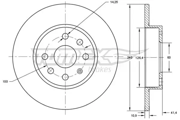 Jetzt Bestellen TOMEX Brakes TX 71-52 - Bremsscheibe