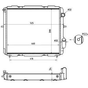 NRF 507345A - Kühler, Motorkühlung - Economy Class Letzte Chance