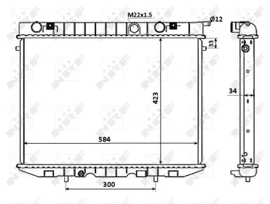 Schnäppchen NRF 509532 - Kühler, Motorkühlung - EASY FIT