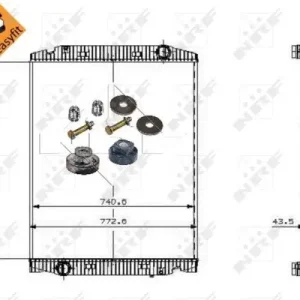 NRF 509568 - Kühler, Motorkühlung - EASY FIT Beliebt