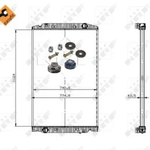 Jetzt Kaufen NRF 509698 - Kühler, Motorkühlung - EASY FIT